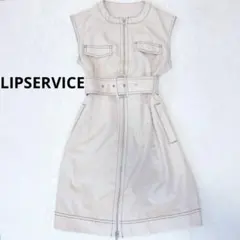 LIPSERVICE リップサービス フロントZIPノースリワンピース 美品 Sのサムネイル