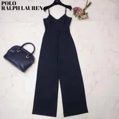 極美品✨ポロラルフローレン オールインワン ベルト付 伸縮性◎ ブラック