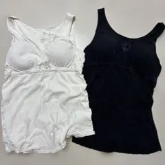 【2枚セット】無印良品 授乳用カップ付きタンクトップ　良品計画のサムネイル