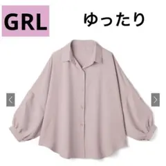 GRL ピンク 袖2Wayドルマンスリーブシャツ[mei32]　ゆったりのサムネイル