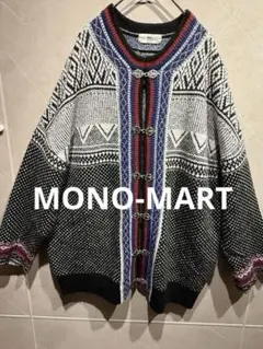 極美品★モノマートレディース　ノルディックセーター　チロリアンニット　メタル