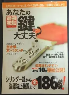 2002年1月発行　別冊宝島594　あなたの鍵は大丈夫？