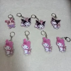 宇佐美　マイメロ　クロミ　キーホルダー