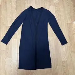レディース長袖カーディガン（紺色）