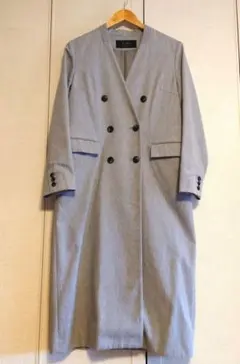 Limitless 　グレー 　ノーカラー ロングコート