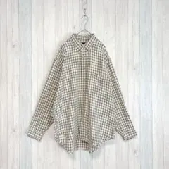 【GIANNIVALENTINO】長袖シャツ 羽織り チェック柄 大きいサイズ