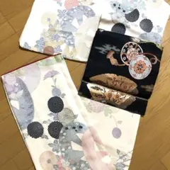 未使用廃盤希少品✨小杉織物株式会社クジラと波模様細帯 鯨 - メルカリ