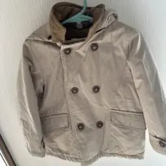 Zara Baby2歳3歳　98cm ベージュ ダブルボタン コート フード付き