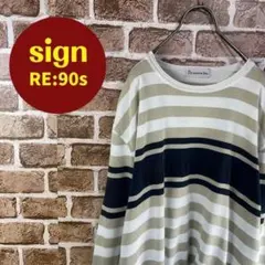 90's サンタフェ　レトロ　ボーダーニット　激レア