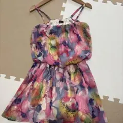 INGNI 花柄 キャミミニワンピース M