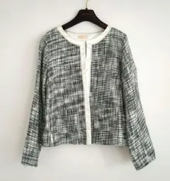 ノーカラージャケット レディース