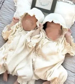 ciel de bébé ワッフル退院着 ボンネット ソックス - メルカリ