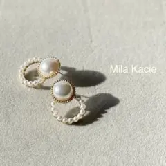 【1点限定】ピアス 小粒パールxゴールド 韓国 人気　S925