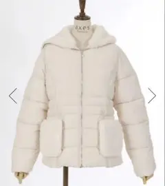 【タグ付き新品】アクシーズファム ミドル丈 中綿ダウンコート
