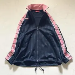 【美品】トラックジャケット オーバーサイズ ネイビー&ピンク M相当のサムネイル