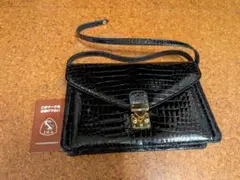 JRA認定】シャイニングクロコダイル ハンドバッグ 黒 ロペ様専用