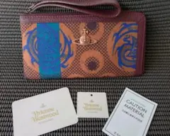 ヴィヴィアンウエストウッド L字ファスナー　長財布  総柄