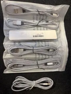 Lightningケーブル シルバー 6本セット