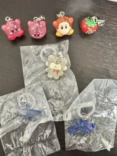 めじるしアクセサリー ラテクマ　ぽむぽむプリン　カービィ　イルカ