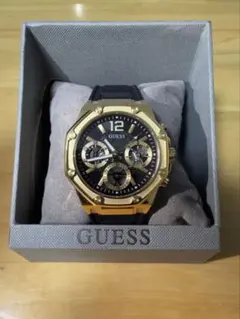 稼働品】GUESS 型番GW0057G1 メンズ腕時計 ブラック×ゴールド | Mercari