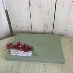 端材で作った公園ボード　ミチチュア花壇付き