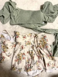 値下げ　ブラックシャーク　ビキニ　水着３点セット