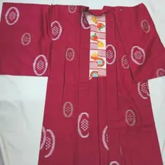 銘仙・アンティーク小判柄の長羽織