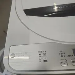 SHARP 縦型洗濯機 ES-GE4C 4.5kg 本体のサムネイル
