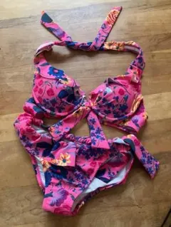 【中古】JILL STUARTビキニ レディース セパレート水着 花柄 ピンク系のサムネイル