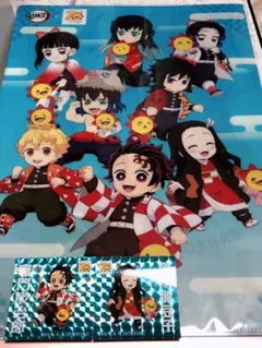 鬼滅の刃 コジマ 限定 クリアファイル ステッカー 炭治郎 カナヲ 無一郎