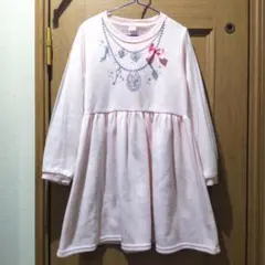 ディズニープリンセスのワンピース　サイズ130　(a810)