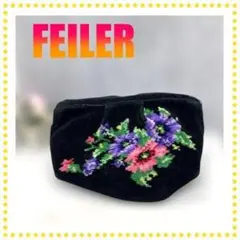FEILER 　フェイラー　シュニール織り 花柄　ポーチ　小物入れ 美品