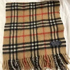 Burberry カシミヤ100 ノバチェック柄マフラー