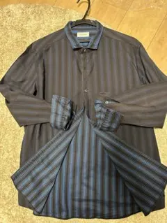 Calvin Klein メンズシャツ 2L ストライプ オンワード樫山