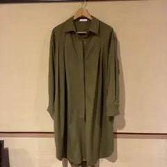 STYLEMIXER カーキ シャツワンピース ロング丈