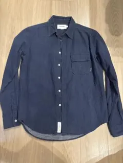 Diamond supply ネイビー ドット柄 長袖シャツ