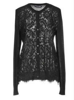 DOLCE&GABBANA レースカーディガン ブラック サイズ42のサムネイル