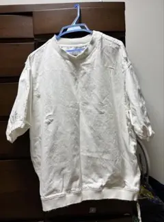 ZARA ホワイト ダメージ加工 Tシャツ