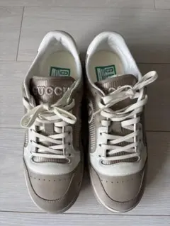 GUCCI ベージュ スニーカー 替え紐付き