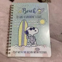 スヌーピー ビーチノート B6サイズ　メモ帳　メモ用紙　リングノート