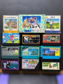 【動作確認済】ファミコンソフト 11本セット マリオ3ケース付 まとめ売り