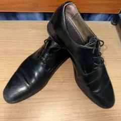 黒 レースアップ ドレスシューズ