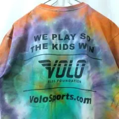 DELTA デルタ Tシャツ M タイダイ マルチカラー 企業ロゴ 古着