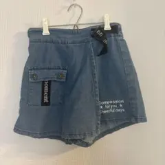 キッズ　デニムキュロット