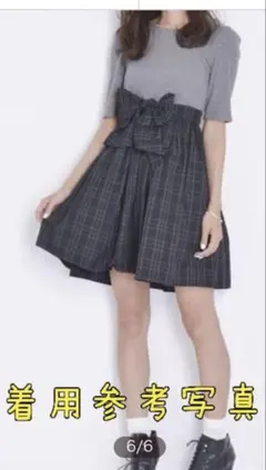 dazzlin チェック柄ワンピース