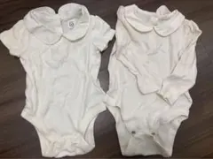 babyGAP ロンパース 半袖長袖2枚セット
