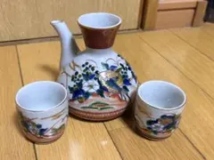 九谷焼 九谷庄三 徳利 お猪口 2客セット 酒器 JAPAN 陶芸 日本工芸