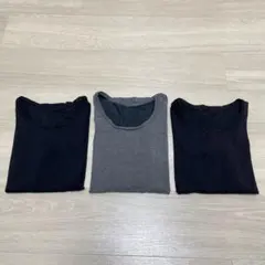 極暖ヒートテック 3枚セット ブラックSサイズ グレーMサイズ UNIQLO