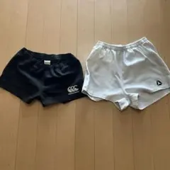 カンタベリー 黒 ラガーパンツ & リーボック 白 ラガーパンツ