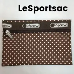 LeSportsac レスポートサック ポーチ ドット柄 ブラウン 茶色のサムネイル